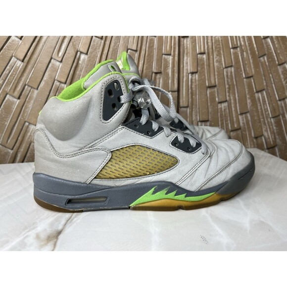 Air Jordan 5 Retro Green Bean Silver/Flint Grey DM9014 Sz 9 Sneakers Shoes Men main image 7